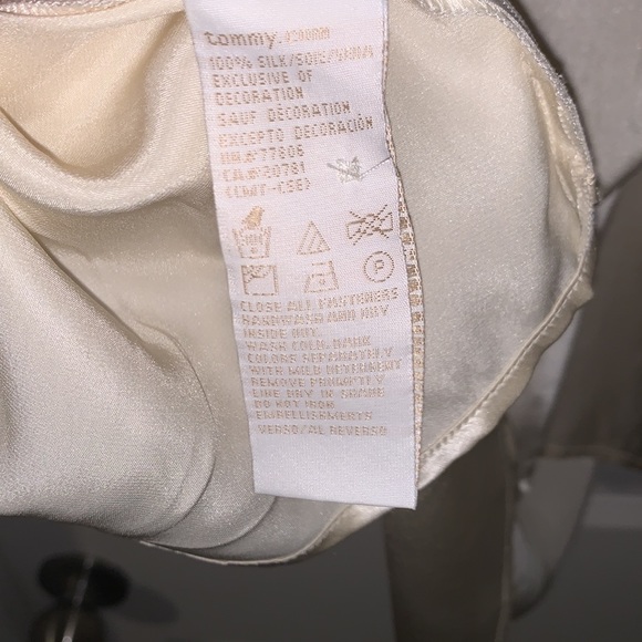 Tommy Hilfiger Silk Blouse Cream - Picture 5 of 6